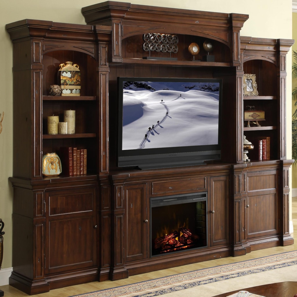 Legends Furniture Berkshire Fireplace Console Wall System | Hudson Shop for the Legends Furniture Berkshire Fireplace Console Wall System at Hudson